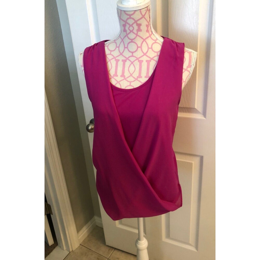 Ann Taylor raspberry top